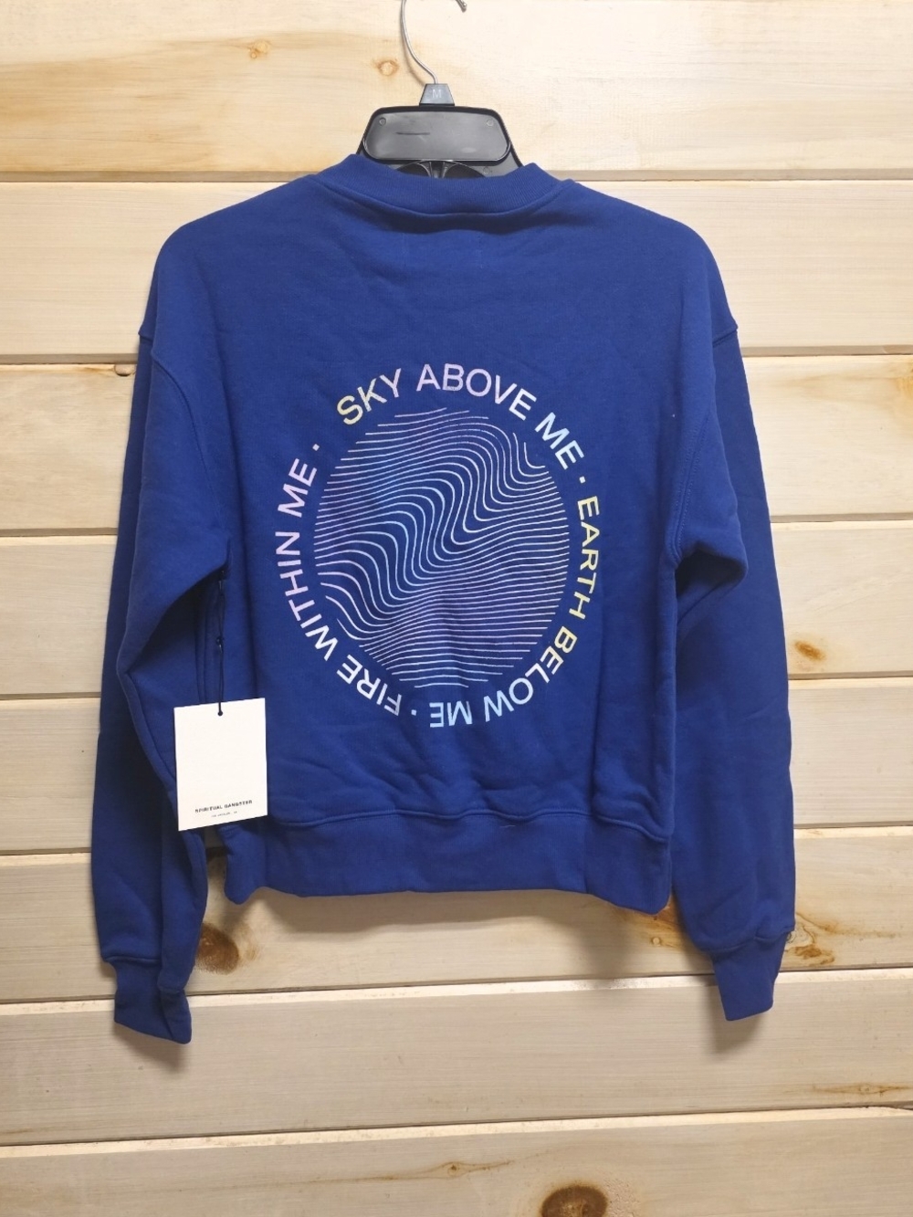 Spiritual Gangster Royal Blue Graphic Crewneck Sweatshirt